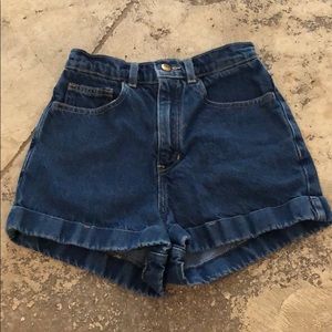 American apparel high waisted blue Jean shorts !